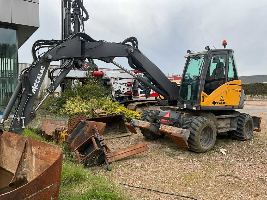 2016 Mecalac 714MW Banden graafmachine