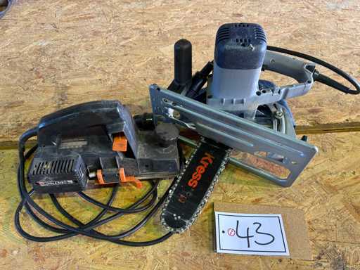 KRESS / HOLZ-HER  Kettensäge und Handhobel