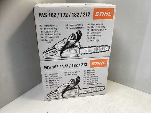 (2x) Stihl - Kettingzaag 30cm blad 
