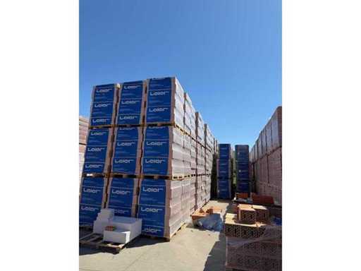 LIQUIDATION – ZIEGEL- / KERAMIKBLÖCKE PALETTEN MIT PALETTEN VON 29/24 BIS 290X240X238 