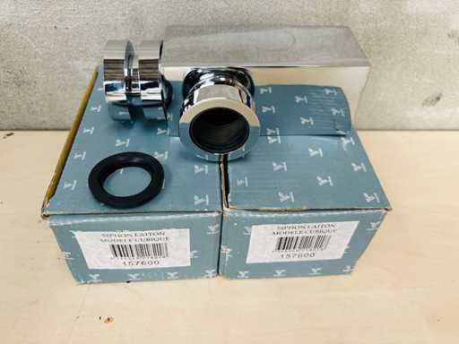 VALENTIN (x2) Messing kubuspatroon sifon