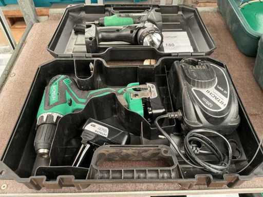 Hitachi DS 10 DL Cordless Drill with accessories