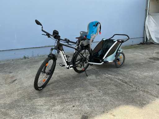 KTM Electric Bike with Kids Trailer