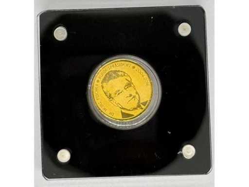Gold 999 (1/1000 oz) – "Chancellor and President of the Republic of Austria – Thomas Klestil" – Austria – 16 mm