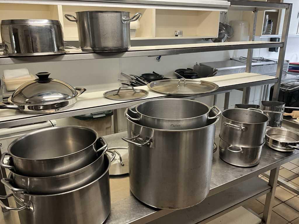 14 various cooking pots and marmites