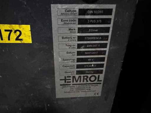 Gabelstapler-/E-Lkw-Batterie 48V 375Ah (2x)