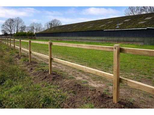 Holz-Pferdezaun, 2-Linien – 240 m