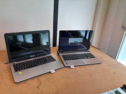 Stock restant de l’ordinateur portable 2x