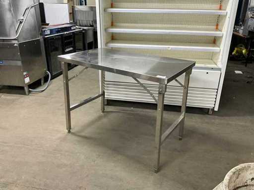 Masă de lucru pliabilă din oțel inoxidabil