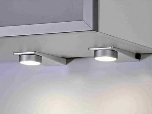 Omega Round Onderbouw keukenverlichting LED RVS dimbaar (3x)