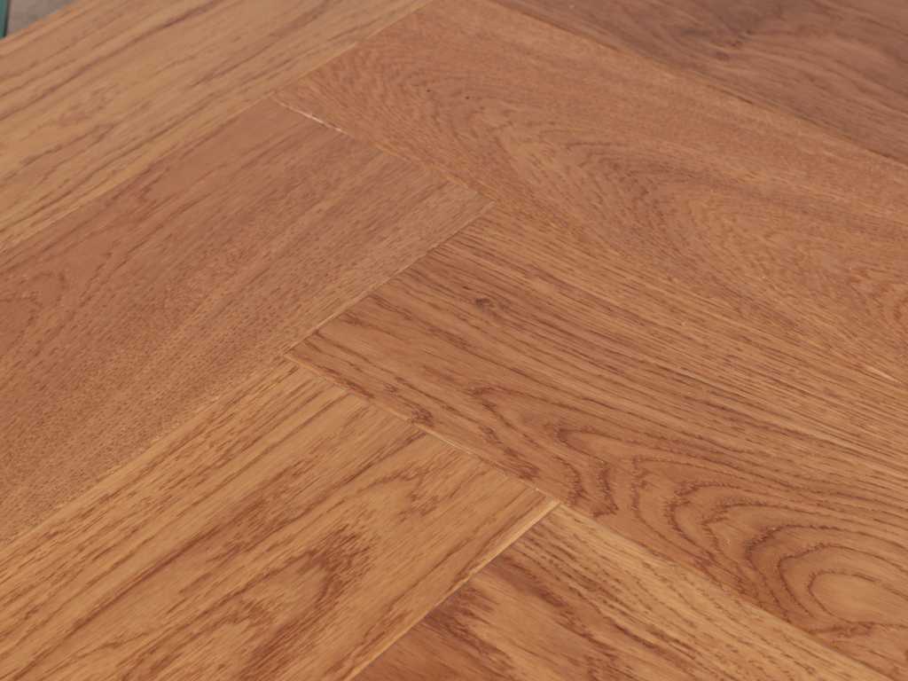 31 m2 Parquet oak herringbone mutliplank - 660 x 110 x 14 mm