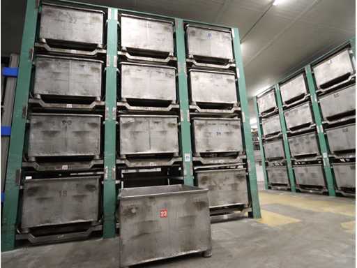 Stainless steel transport box (24x)