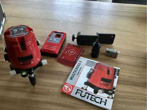 Futech cross-line laser MULTICROSS 3 SUPER VISION + Linetracer