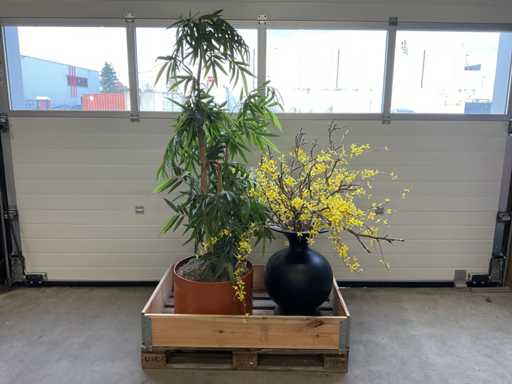 Sztuczna ro?lina w doniczce (2x)