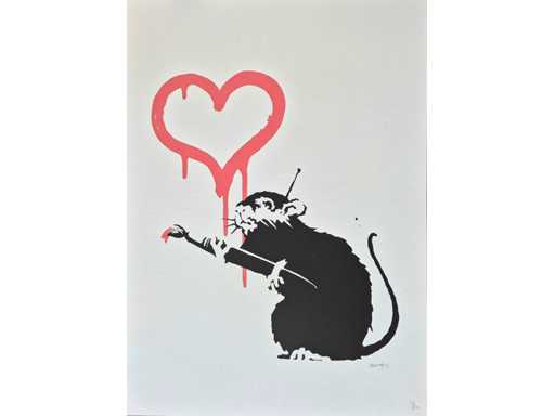Litho Banksy ‘Love Rat’