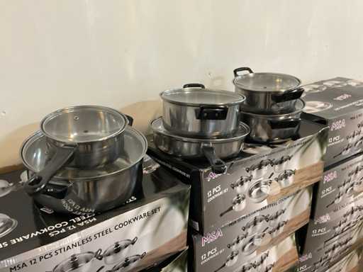 MSA Stainless steel pan set (15x)