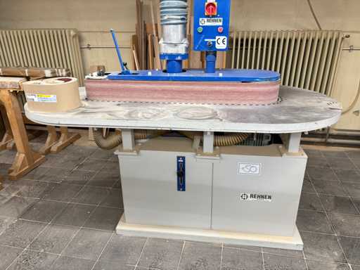 REHNEN SK-1 Kantenschleifmaschine mit Band-Ozillation