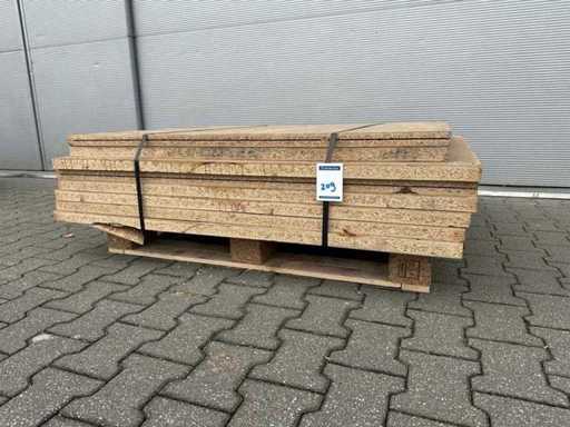 Piastra di pavimento mista - Cartone di grato 1400x1220x38mm (8x)