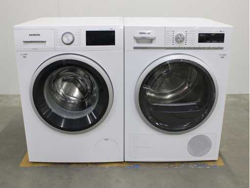 Siemens iQ500 iSensoric varioPerfect iQdrive Wasmachine & Siemens iQ700 iSensoric bestCollection selfCleaning condenser Wasdroger