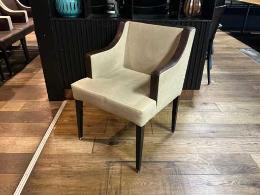 Restaurantstoel leder look (9x)