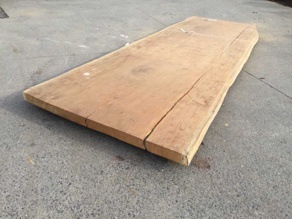 Extra wide Afselia table top