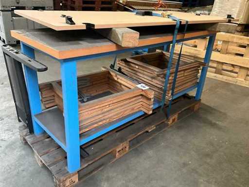 Zwaar metalen werkbank