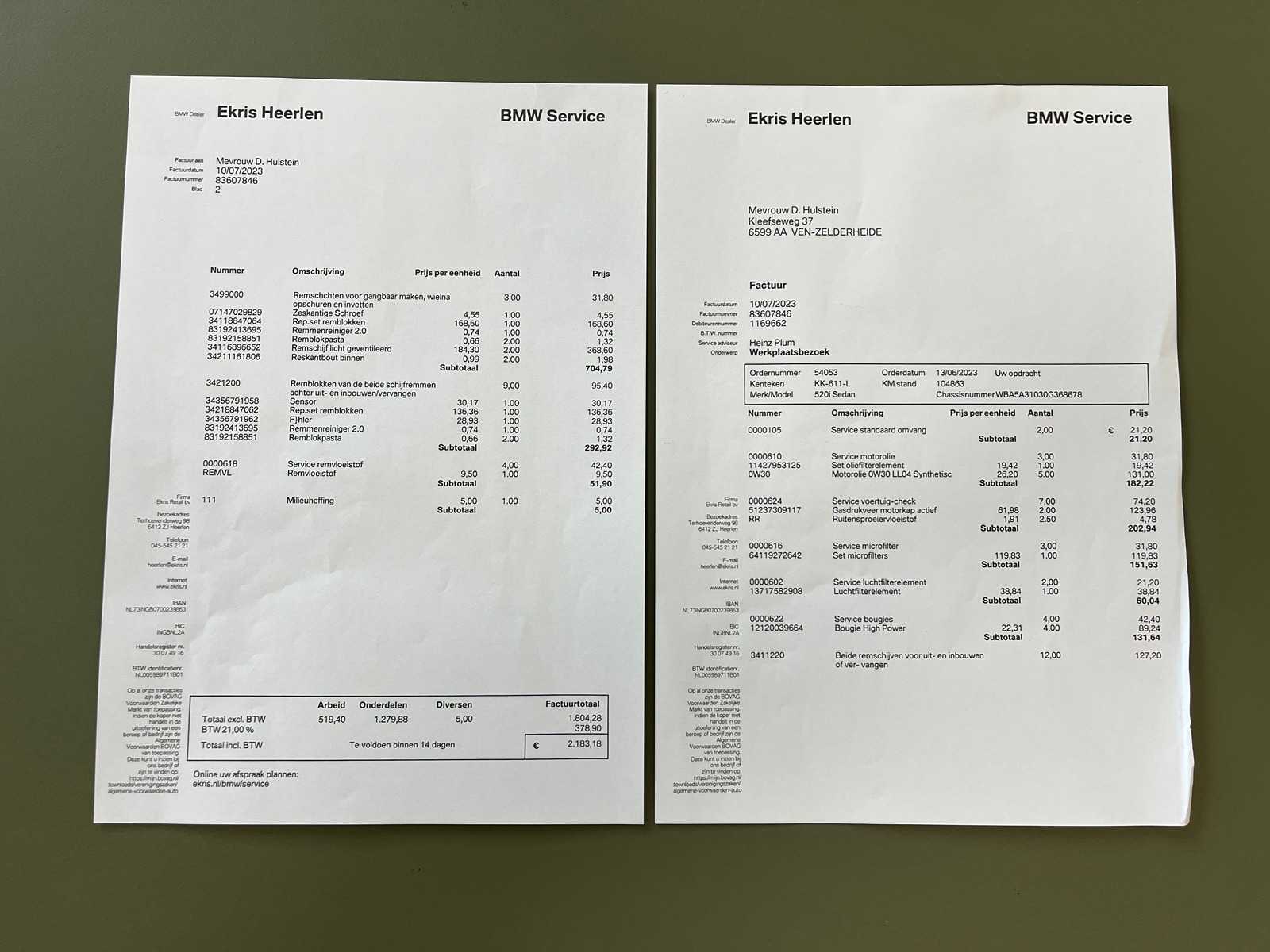 BMW 520i Luxury Edition 184pk 2016 (Origineel-NL) 5-serie F10, KK-611-L