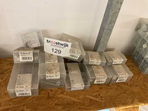 24 doosjes bevestigingsmaterialen