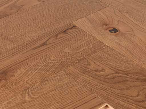 68 m2 parkietu dębowego jodełka – 660 x 110 x 14 mm