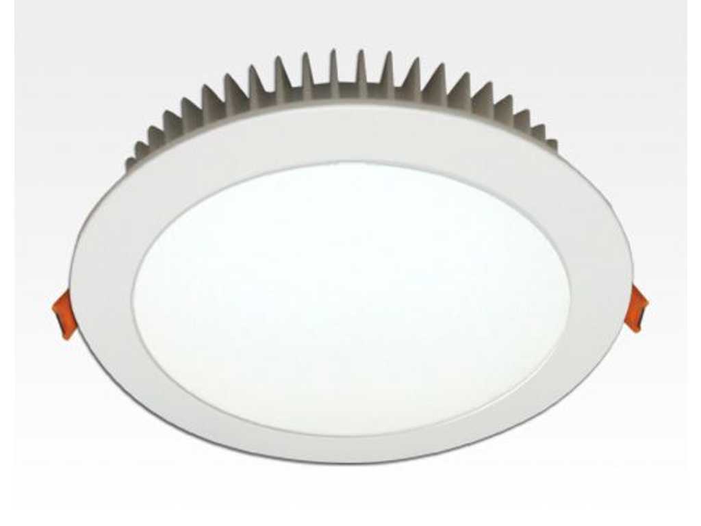 Pakket van 3 - 24W LED Inbouwspot Wit Rond Warm Wit/2700-3200K 2160lm 230VAC IP44 120 Graden Verlichting Wandlamp Plafondlamp Binnenverlichting Inbouwlicht Kantoor Licht Pad Verlichting Gangpad Verlichting