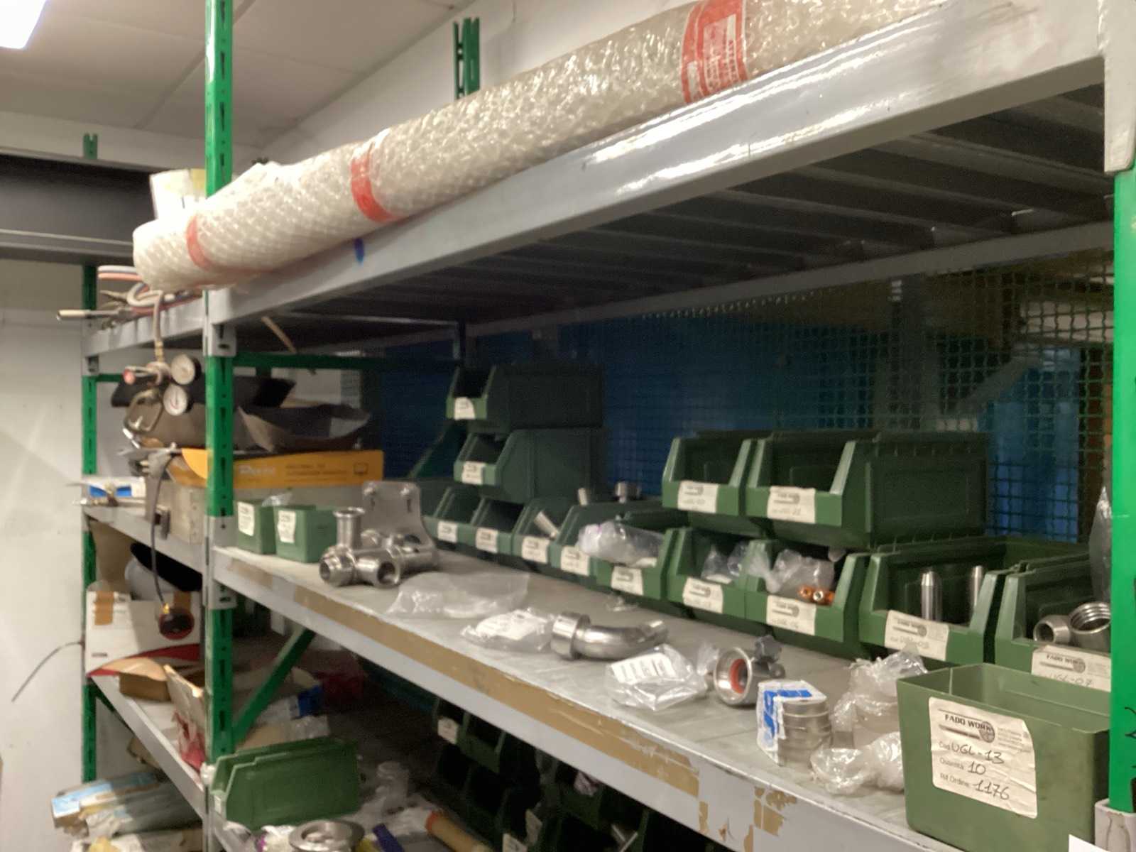 various materials on shelving