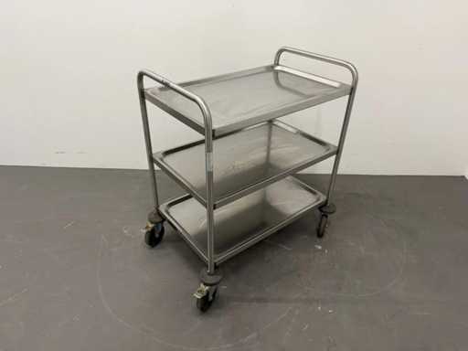 B.PRO - Chariot de service en acier inoxydable