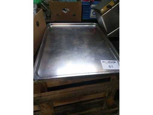 Lot of 9 stainless steel serving shells