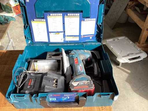 Bosch profesional (azul) 18Vin L-Box GST 18V LI S Puzzle Incluye cargador, 1 batería 4AH en L-Box