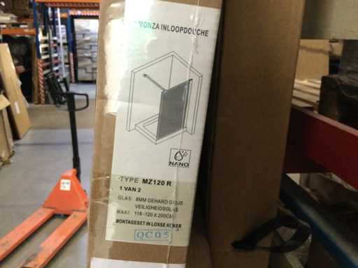 Monza - MZ120R - Begehbare Dusche 118-120x200 cm