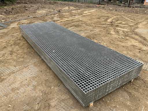 Lot de caillebotis de sol en plastique renforcé