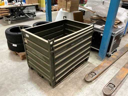 Abertura lateral de la Bundeswehr verde paleta 1200 x 800 x 900