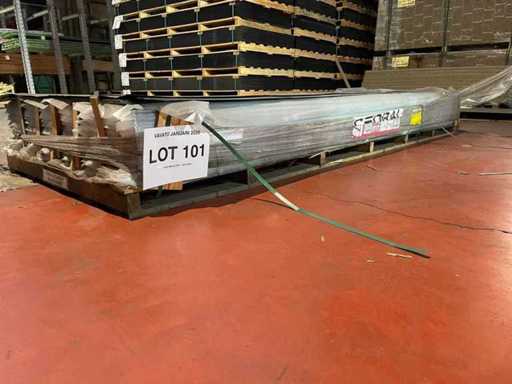 Placare din cedral Click Wood C60 Antracit 3600x186x12mm 132 piese