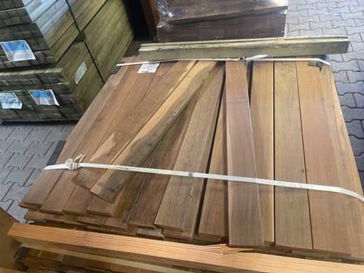 Ipé Country Grade planks planed 950-1550x90x21mm (162x)