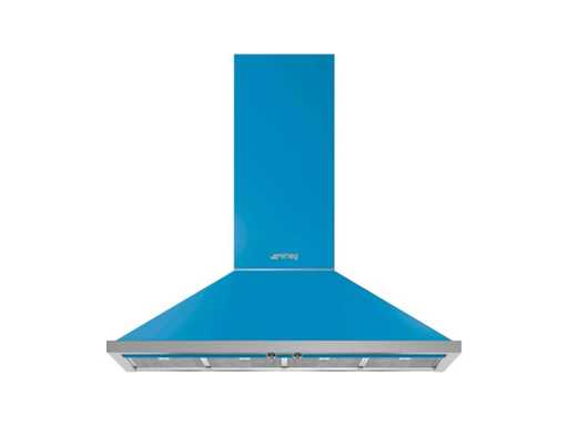 Smeg KPF12T afzuigkap Muurmontage Turkoois 606 m³/uur A+