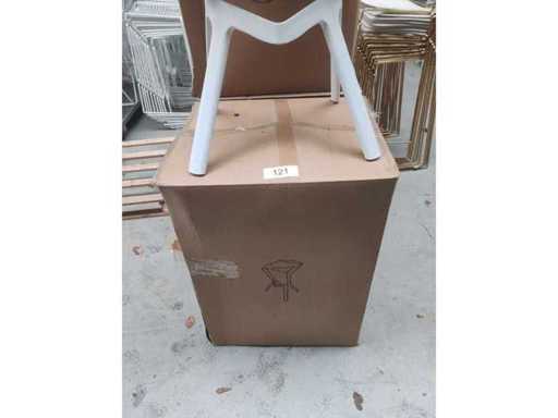 12x bar stool white new (12x)