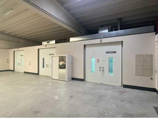 2004 Cabine de pulvérisation préfabriquée Soloan avec salle de séchage et salle de dégrossissage