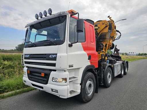DAF - FAD 85 CF 430 8x4 Camion recupero con gru di carico Effer da 125 tonnellate + Fly-Jib