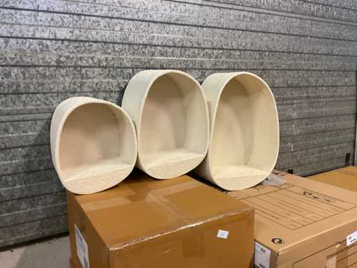 Jeu d’étagères Stone Wall de 3