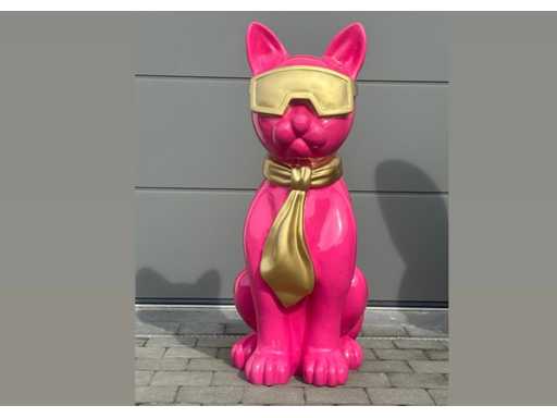 Cat / Kat met bril H120cm Pink