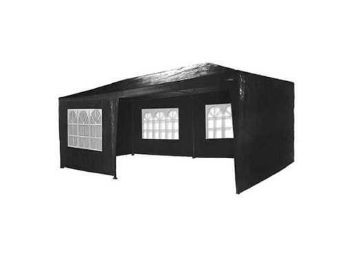 MaxxGarden 20031 Partyzelt 3x6m mit schwarzen Seitenwänden