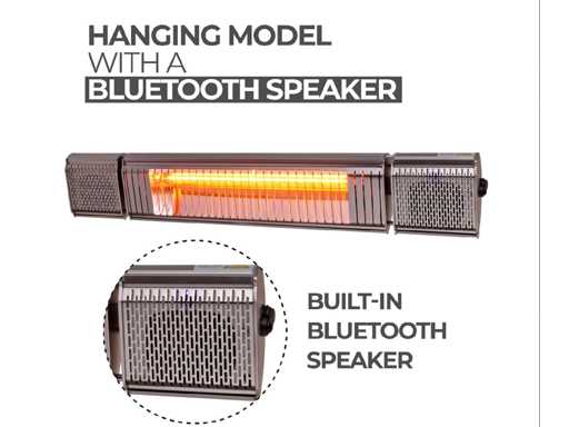 Maxxgarden 21811 Patio Heater with Bluetooth speaker (8x)