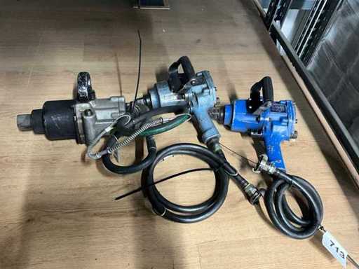 Pneumatic impact wrench (3x)