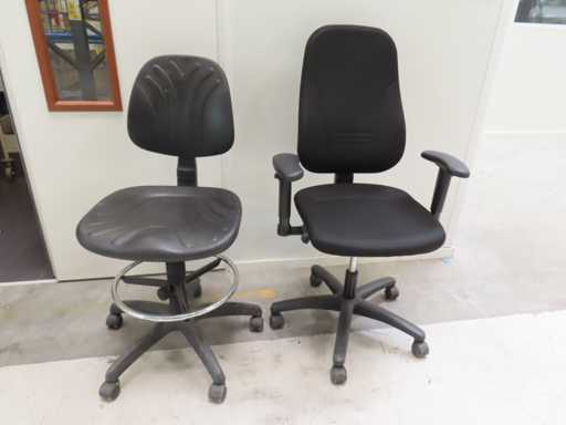 Sedia da ufficio e sedia da lavoro (2x)