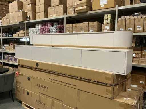 Lot of various Hermosa TV cabinets (9x)